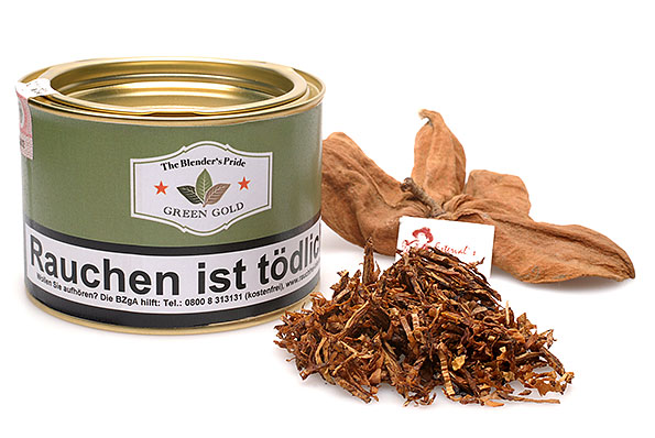 HU-tobacco Green Gold Pipe tobacco 100g Tin HU-tobacco Green Gold Pipe tobacco 100g Tin